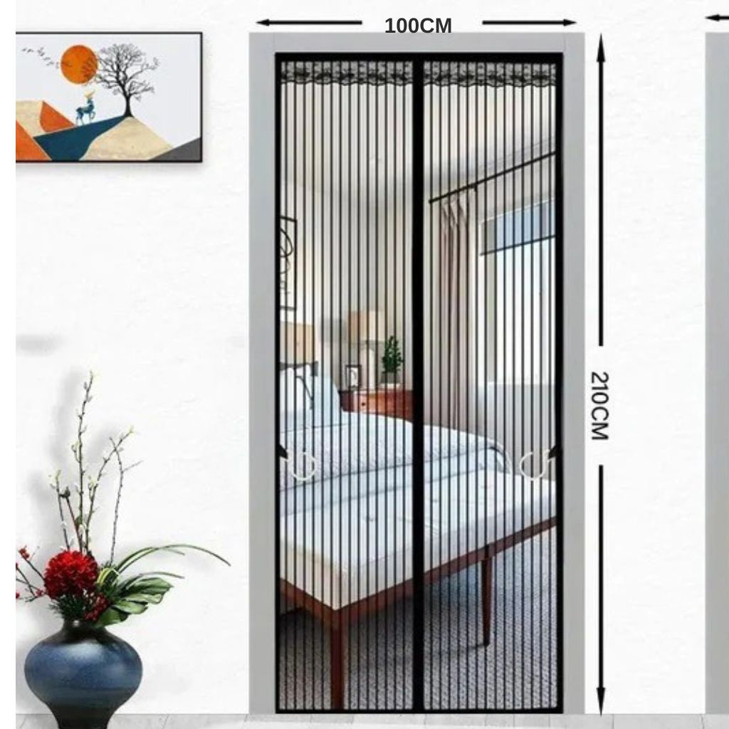 Cortina de puerta antimosquitos - Malla con Cierre Magnético 🧲