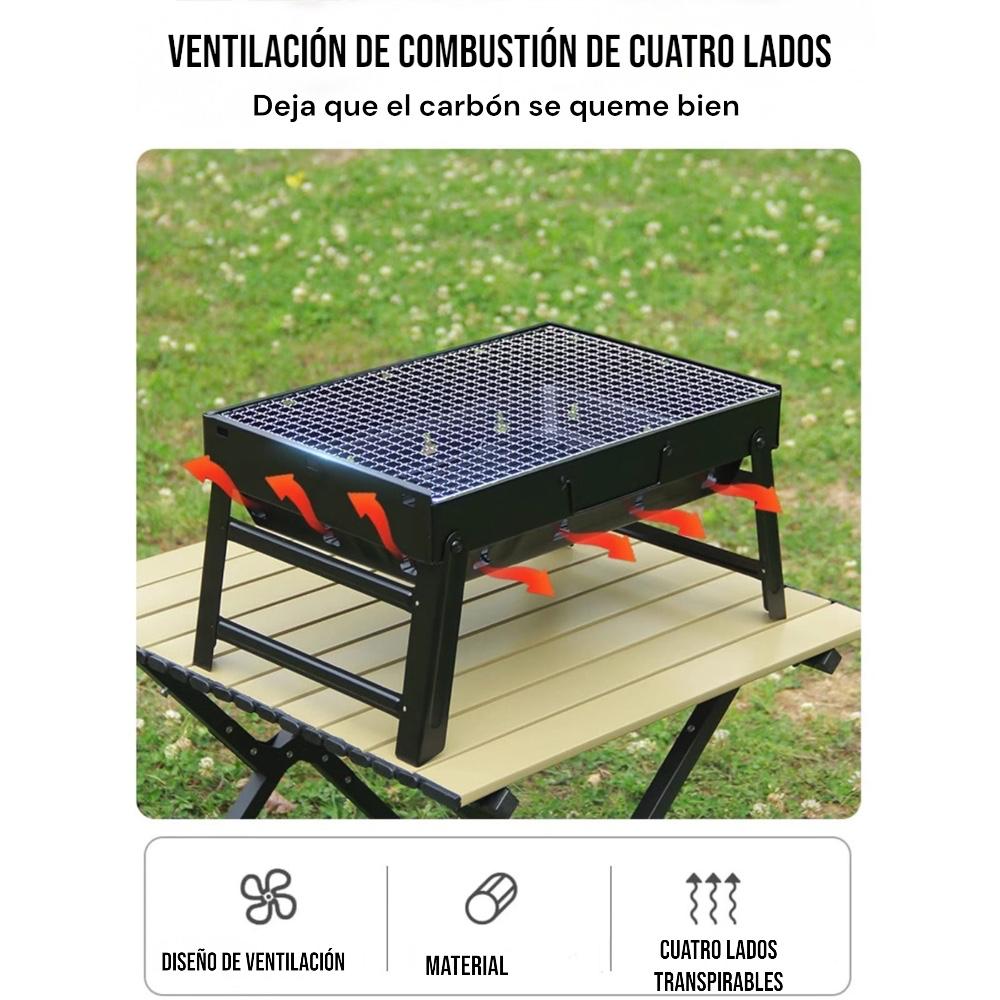 Celebra el 18 donde quieras con la Parrilla Portátil + Kit Dieciochero