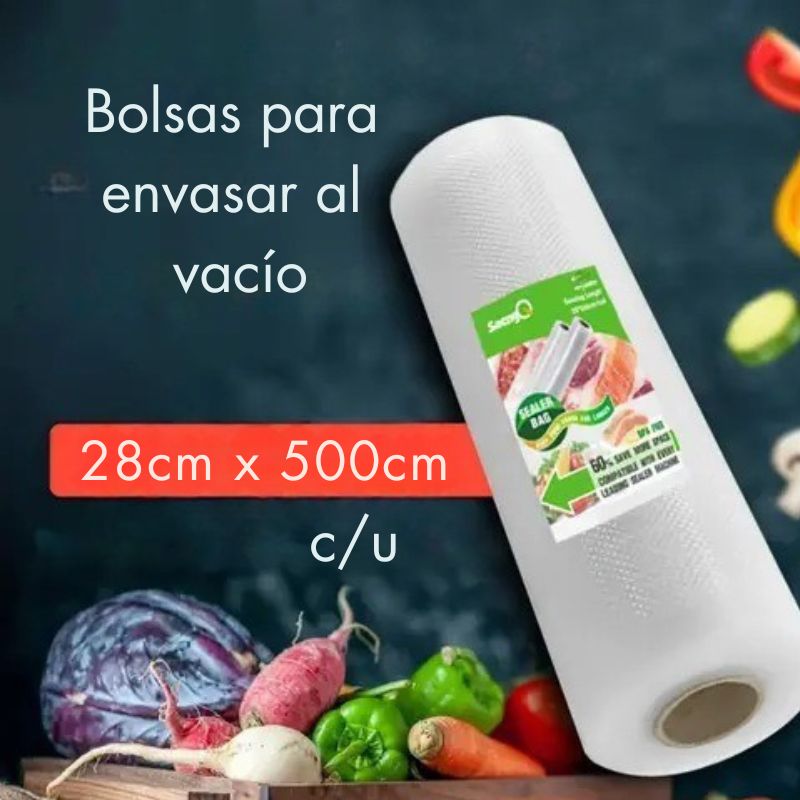 Pack 3 Rollos de Bolsas para Selladora al Vacío 15mts (NO INCLUYE SELLADORA)