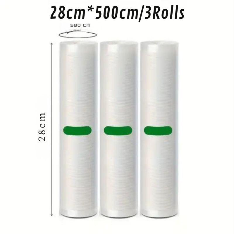 Pack 3 Rollos de Bolsas para Selladora al Vacío 15mts (NO INCLUYE SELLADORA)