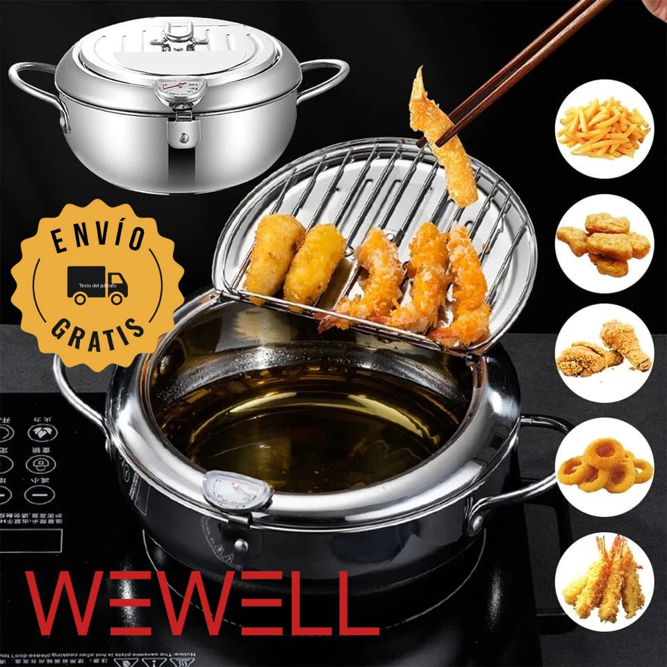 🔥 La Olla Freidora con Termómetro — El rendimiento profesional que tu cocina merece