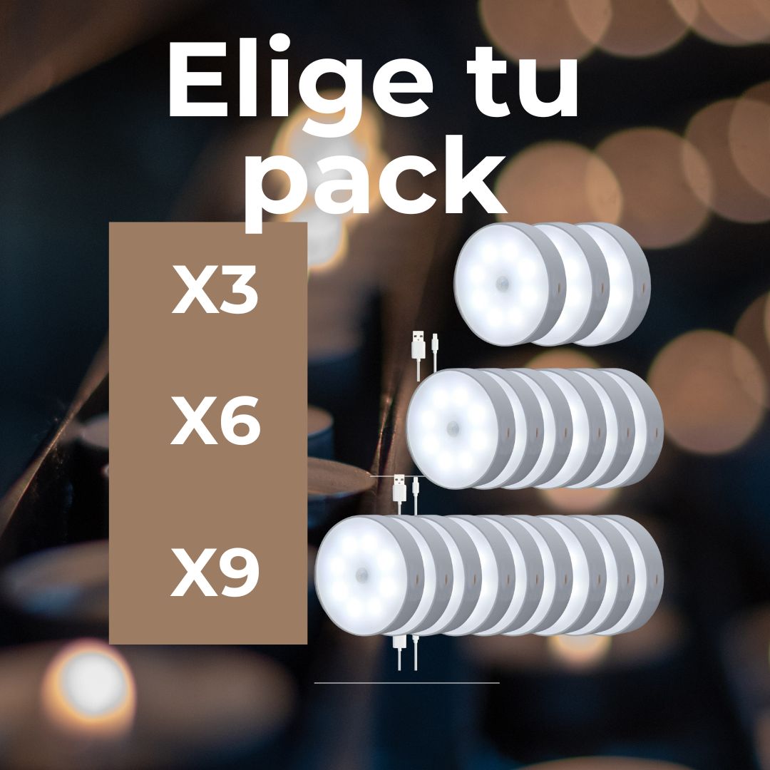 Elige tu Pack de Luces con Sensor de Movimiento
