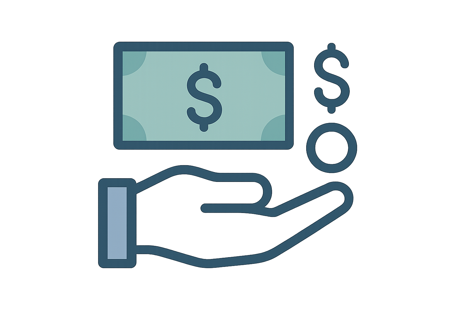 icono de pagar dinero