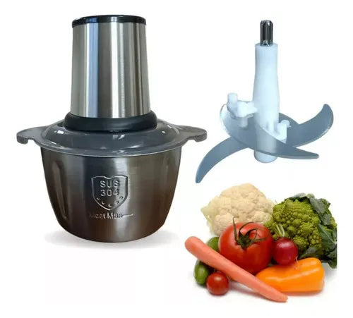 Picadora de alimentos Eléctrica 2L – ¡Cocina rápido y sin esfuerzo!