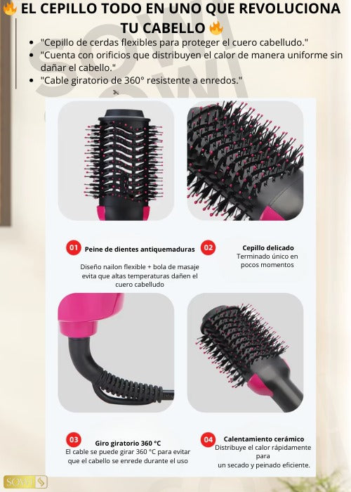 Secador de pelo 3 en 1