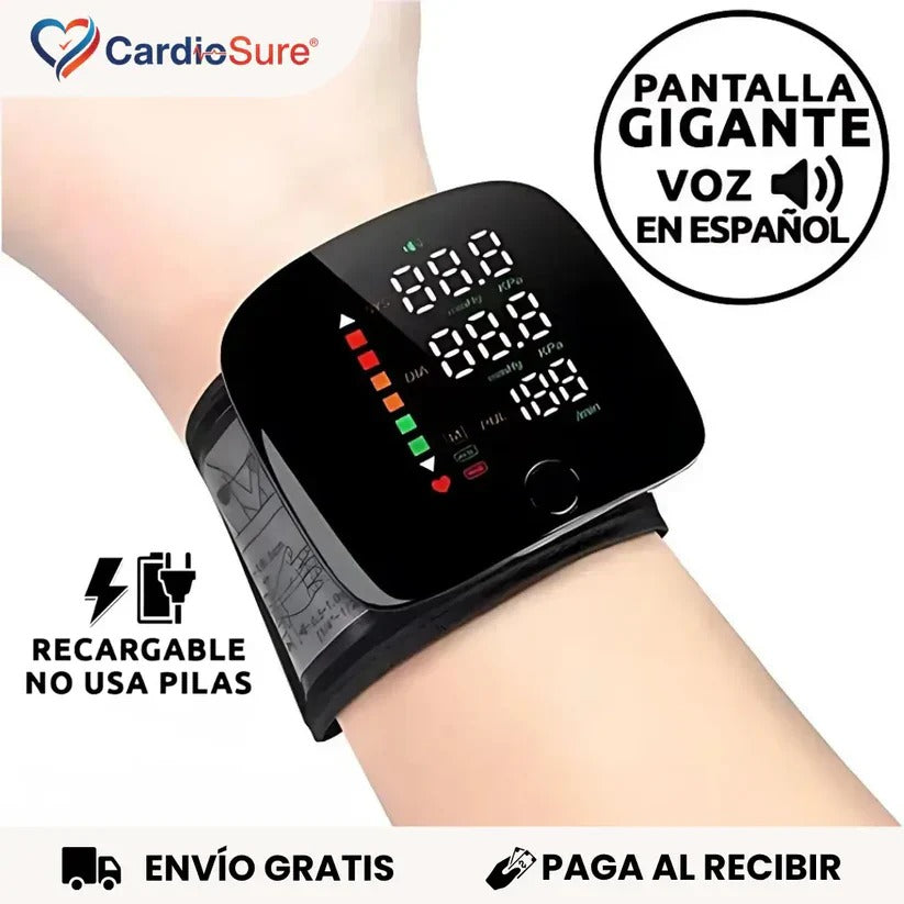 Tensiómetro Digital de Muñeca — Controla Tu Presión Fácil, Rápido y con Voz en Español