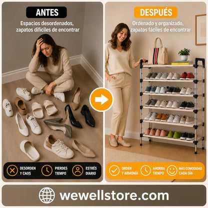 Zapatera ZeroKaos: Organiza tu entrada, recupera tu espacio y llega a casa tranquilo