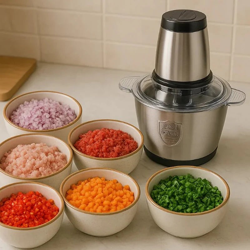 Picadora de alimentos Eléctrica 2L – ¡Cocina rápido y sin esfuerzo!