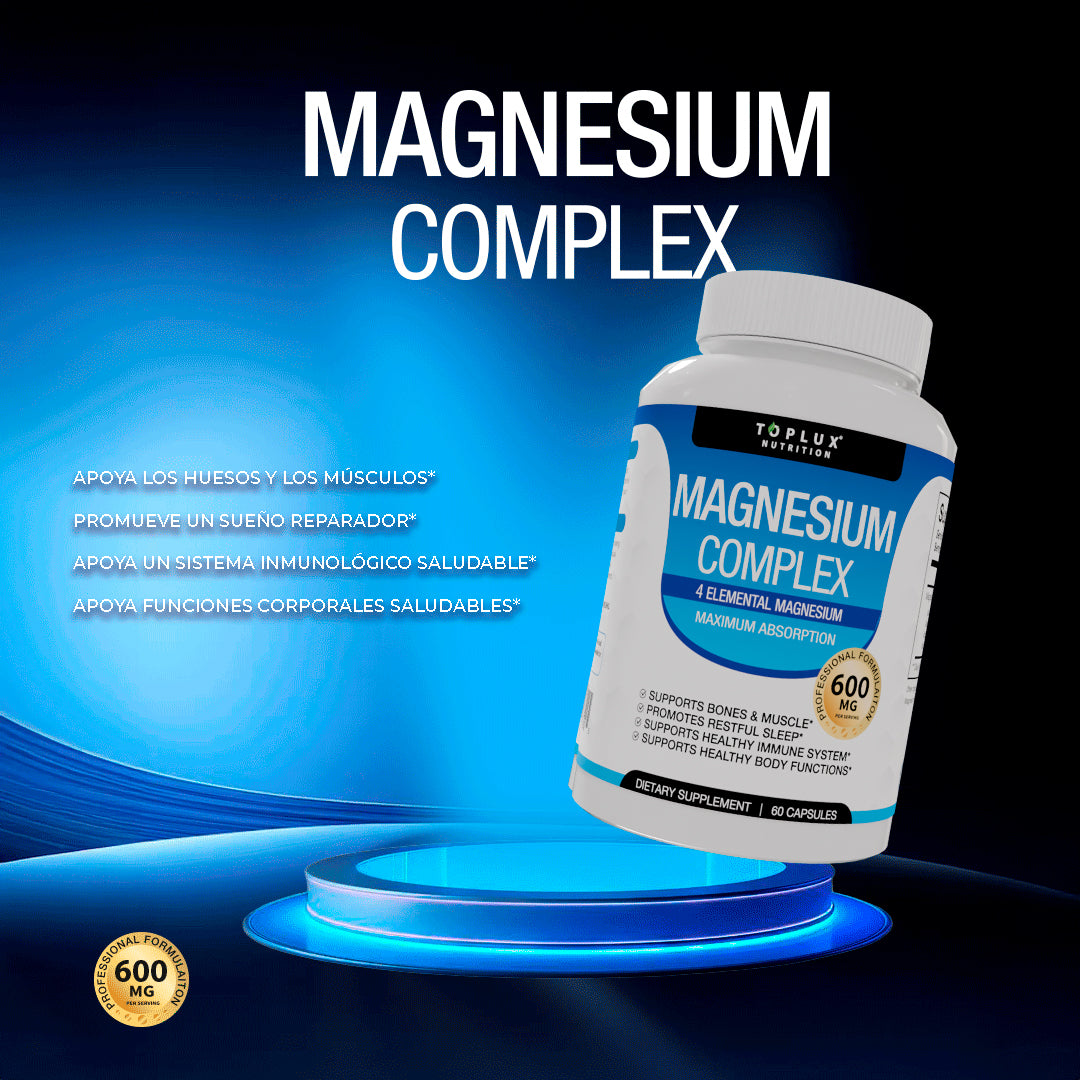 Magnesio Complex ™ Complejo de magnesio 8 en 1 - Para un descanso más reparador