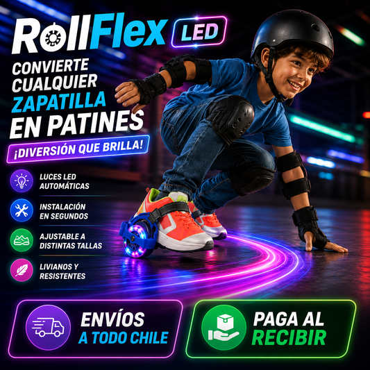 KidRoll™ LED Convierte cualquier zapatilla en patines en segundos