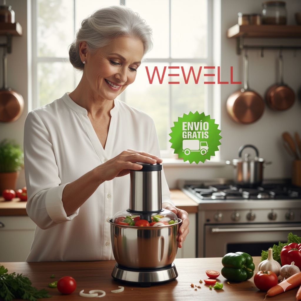 Picadora de alimentos Eléctrica 2L – ¡Cocina rápido y sin esfuerzo!