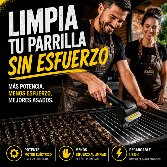 BrasaClean™ – Cepillo Inalámbrico que Limpia Tu Parrilla Sin Esfuerzo