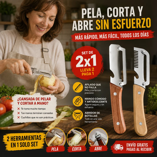 Cuchillo multifuncional 2 en 1