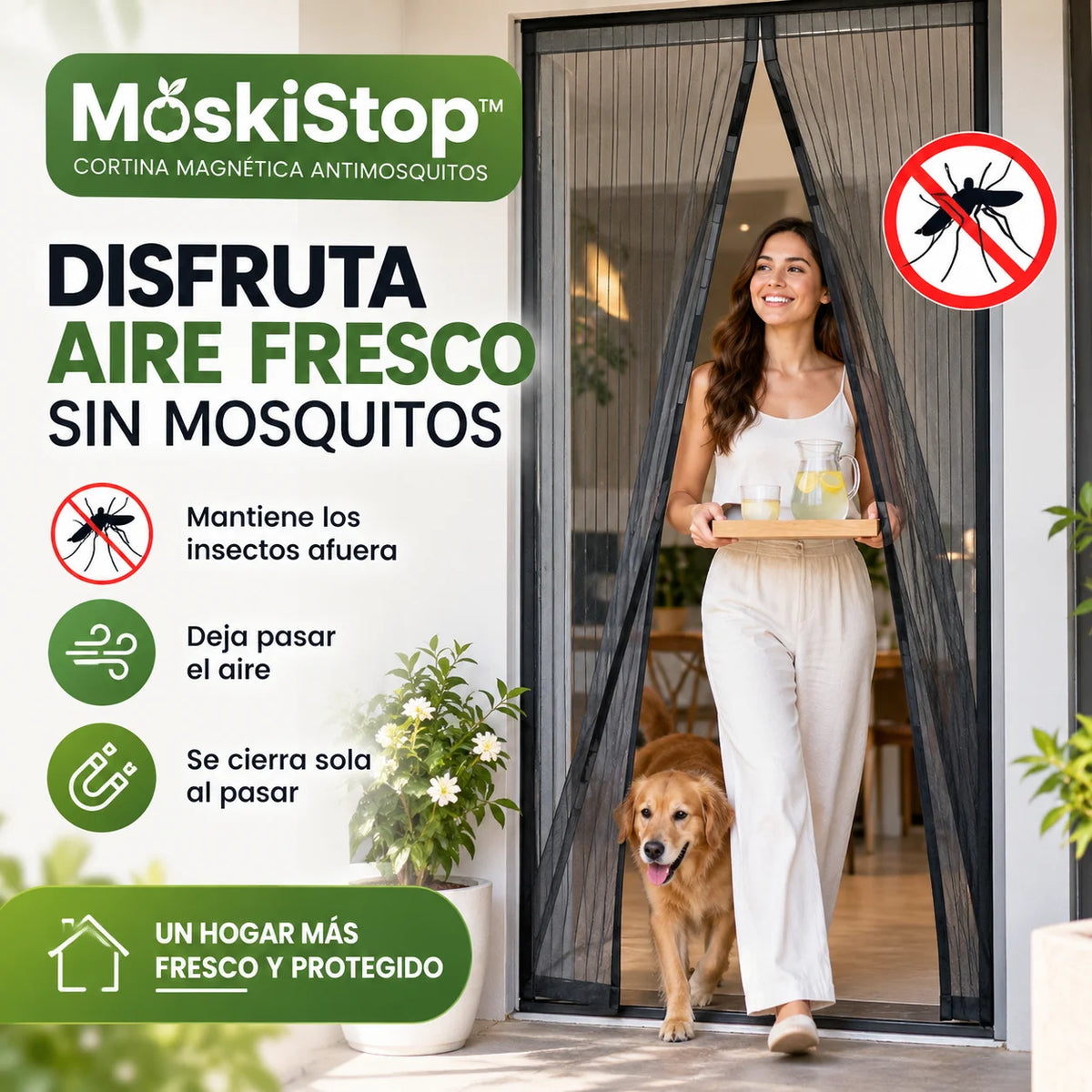 Cortina Magnética Antimosquitos – Ventila tu Hogar sin Insectos