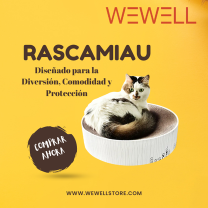 Rascador RascaMiau  Para Gatos Felices y Hogares Libres de Arañazos 🐱